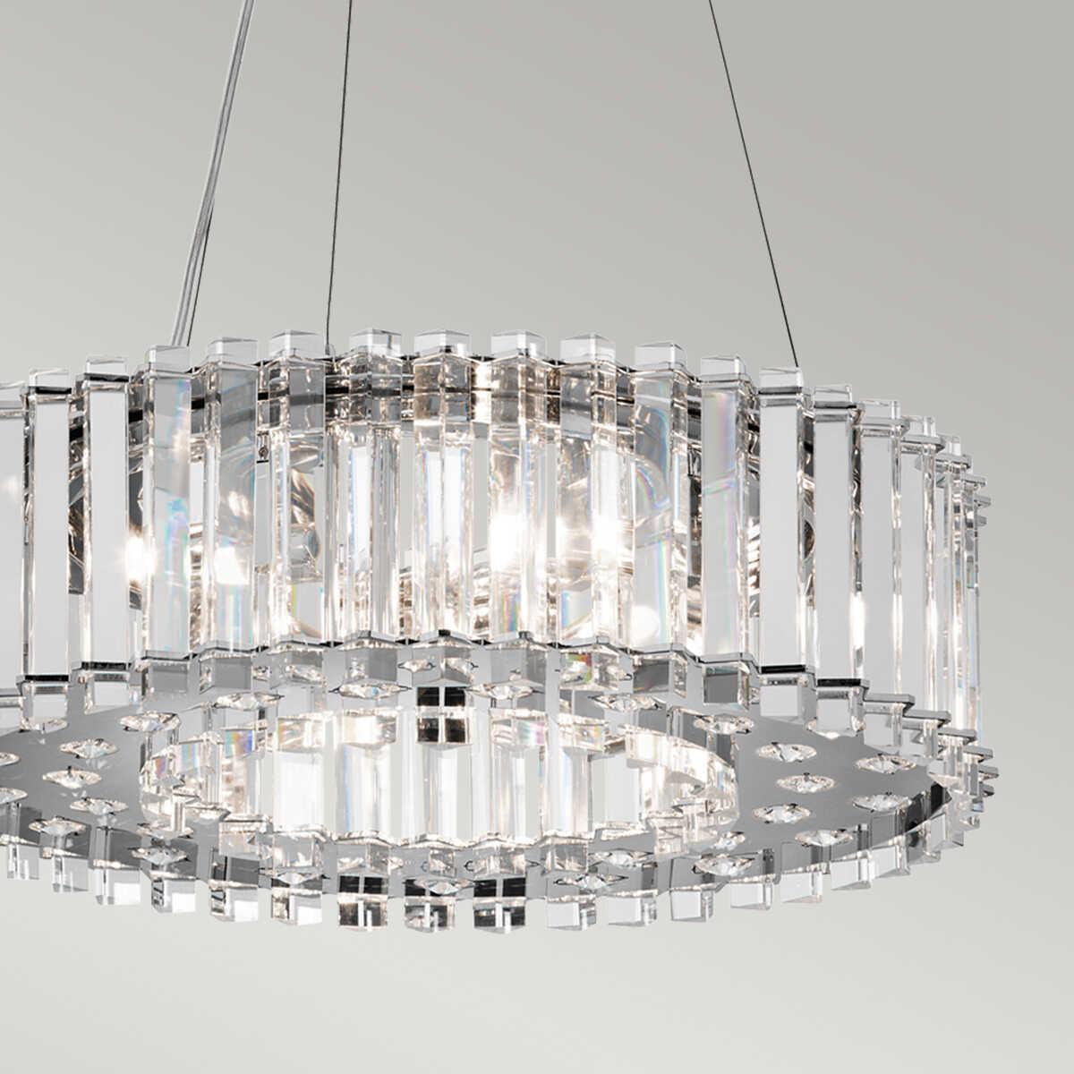 Kichler Crystal Skye 6 Light Ceiling Pendant-Ceiling Pendant Lights-Elstead Lighting-7-Tiffany Lighting Direct