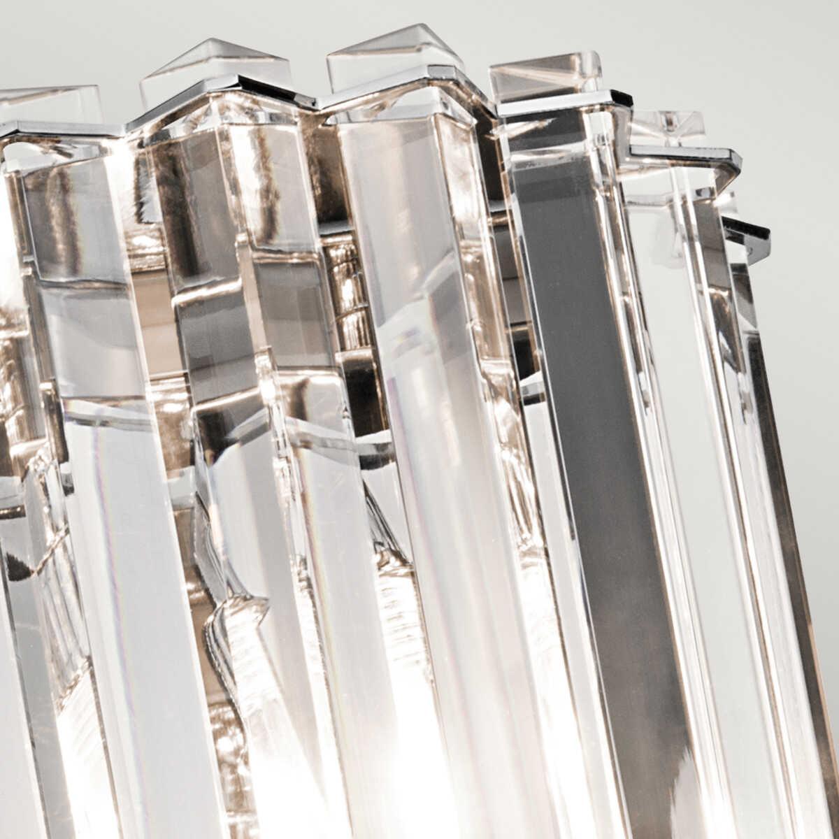 kichler crystal skye 2it wall light kl crstskye2 Detailed Close Up
