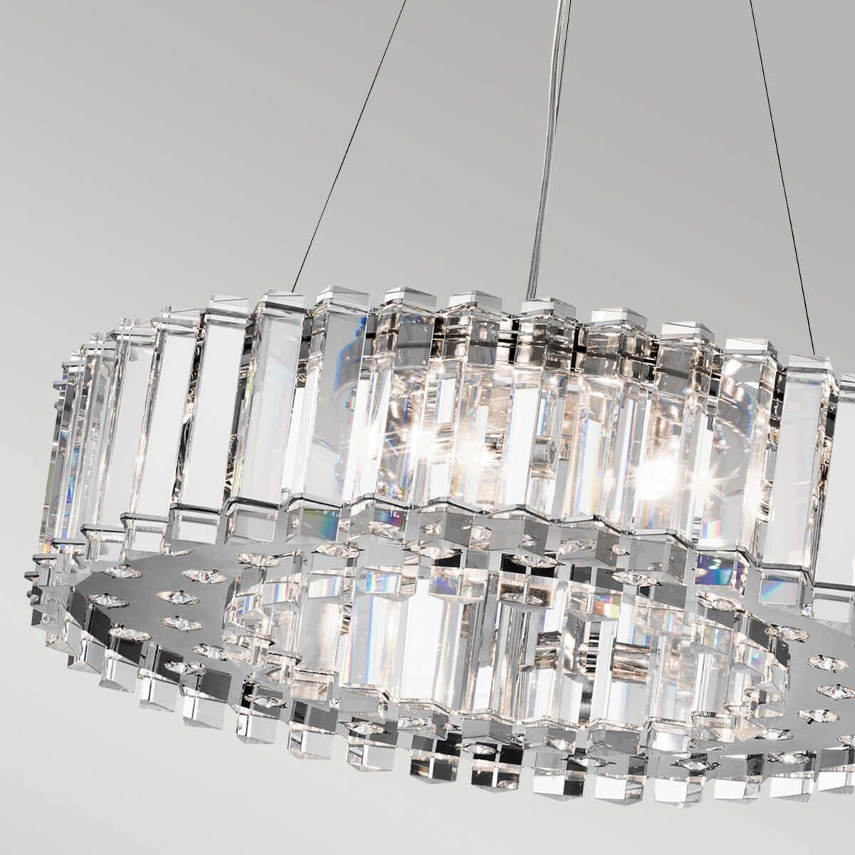 Kichler Crystal Skye 8 Light Ceiling Pendant Ceiling-Ceiling Pendant Lights-Elstead Lighting-4-Tiffany Lighting Direct
