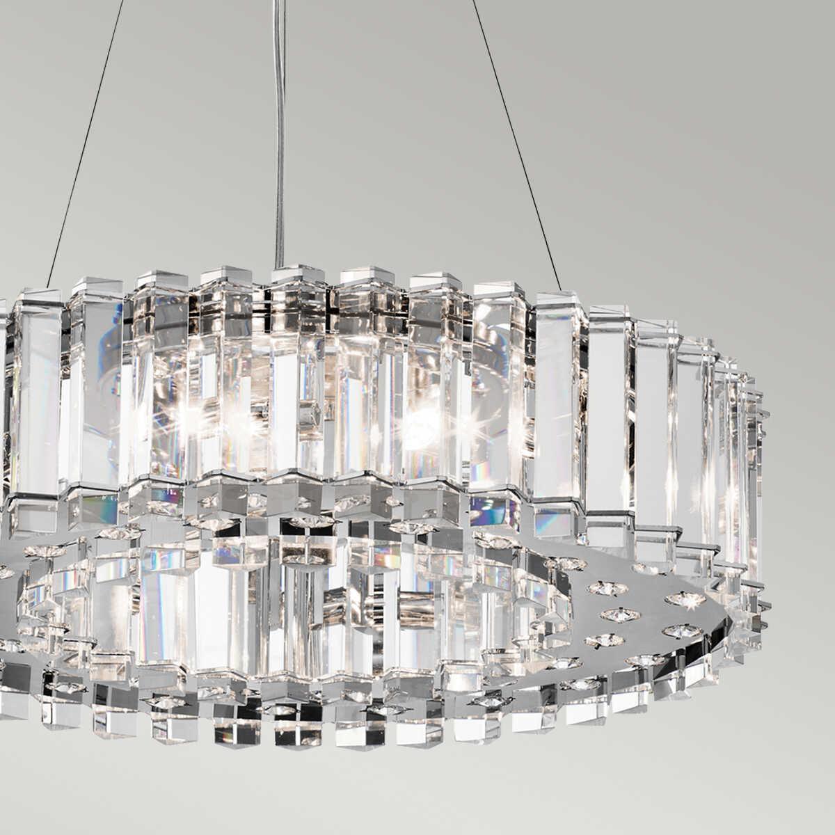 Kichler Crystal Skye 8 Light Ceiling Pendant Ceiling-Ceiling Pendant Lights-Elstead Lighting-6-Tiffany Lighting Direct