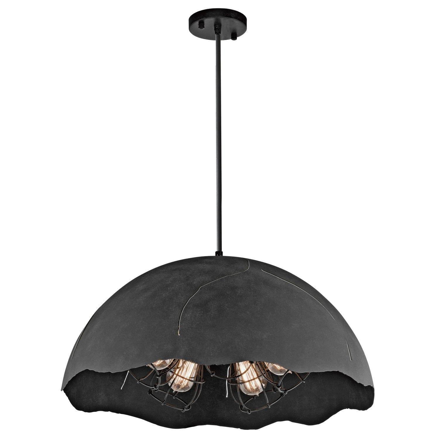 Kichler Fracture 5 Light Zinc Ceiling Pendant-Ceiling Pendant Lights-Elstead Lighting-1-Tiffany Lighting Direct