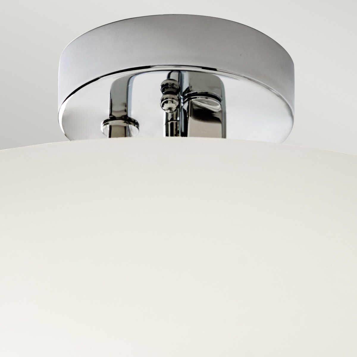 kichler hendrik 3 light semi flush chrome bathroom ceiling light Close Up