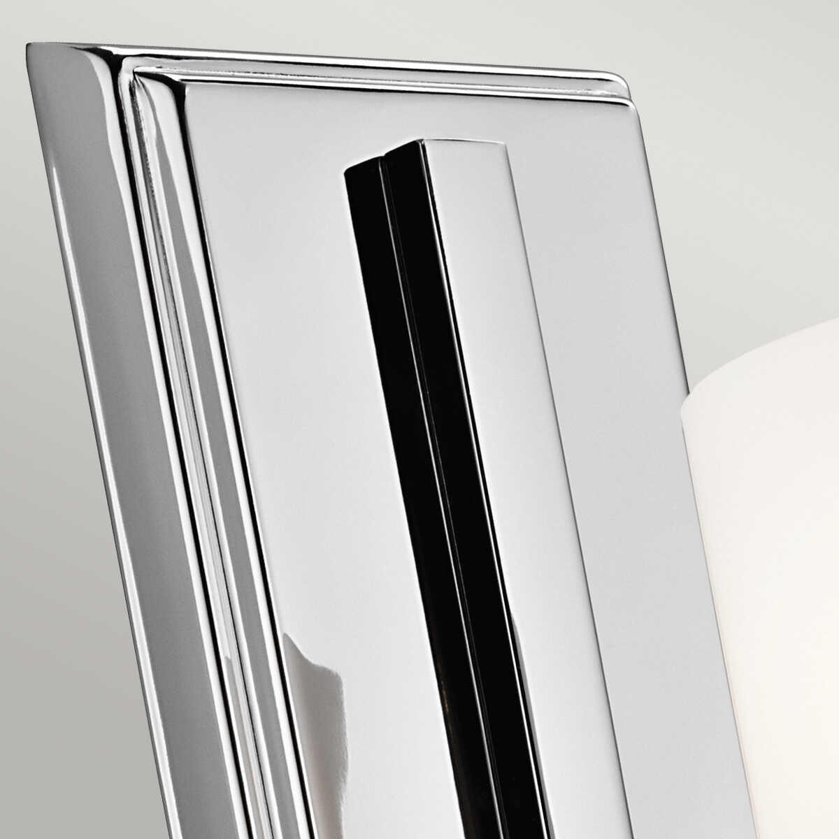 kichler hendrik 1 light polished chrome bathroom wall light Close Up