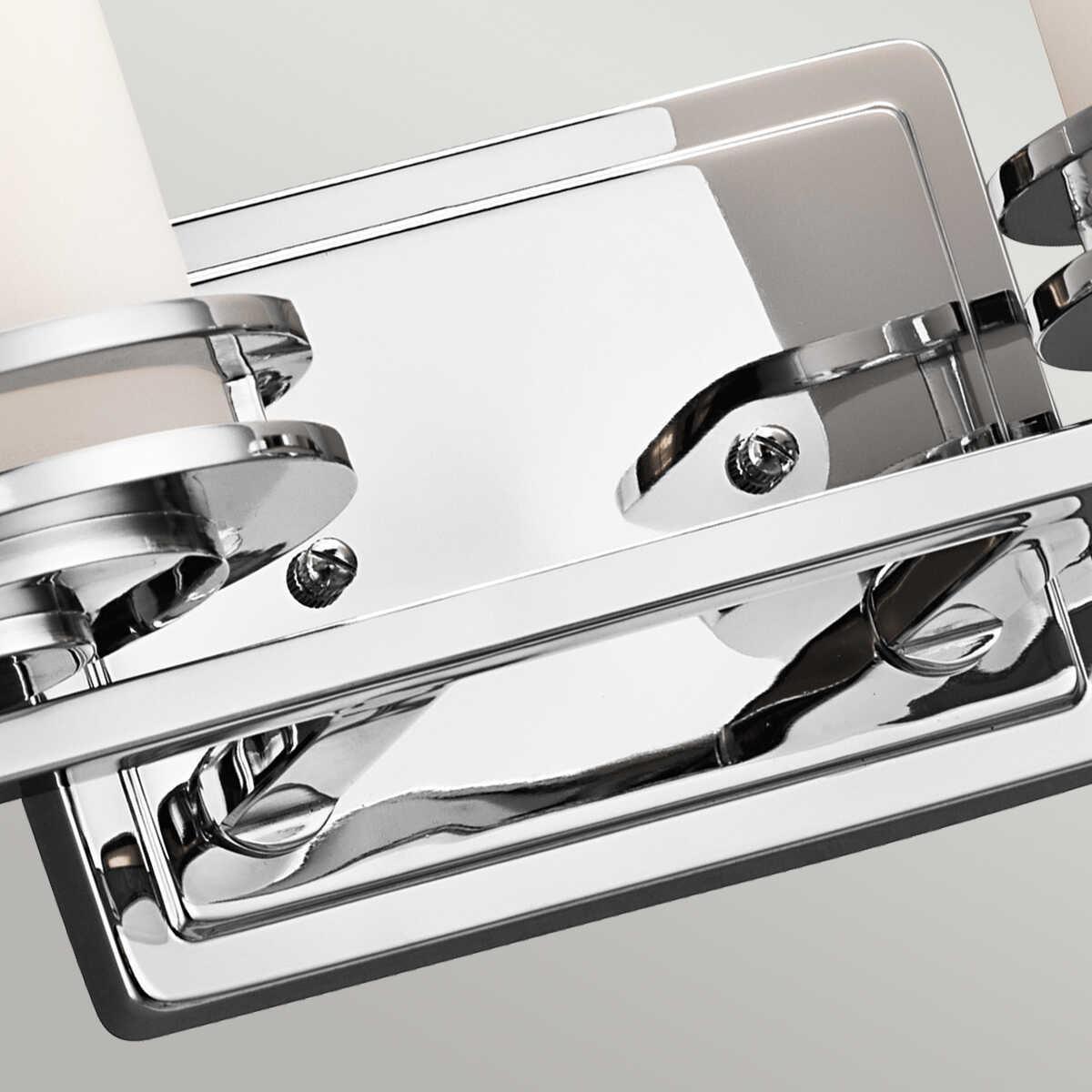 kichler hendrik 2 light polished chrome bathroom wall light Close Up