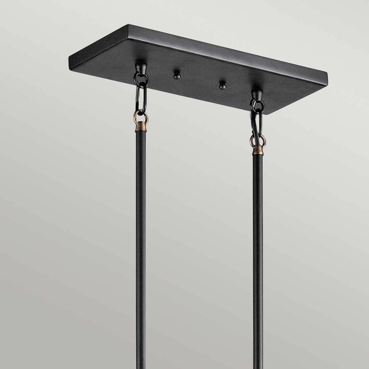 Kichler Imahn 5 Light Linear Chandelier - Black & Brass-Elstead Lighting-5-Tiffany Lighting Direct