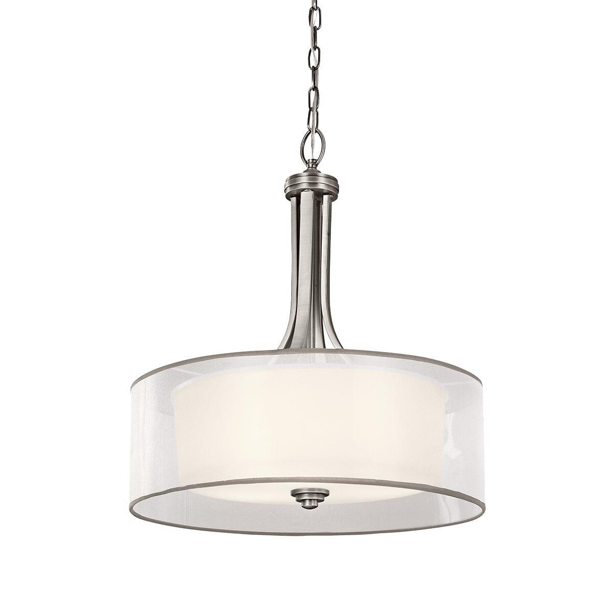 Kichler Lacey 4 Light Large Antique Pewter Ceiling Pendant-Ceiling Pendant Lights-Elstead Lighting-1-Tiffany Lighting Direct