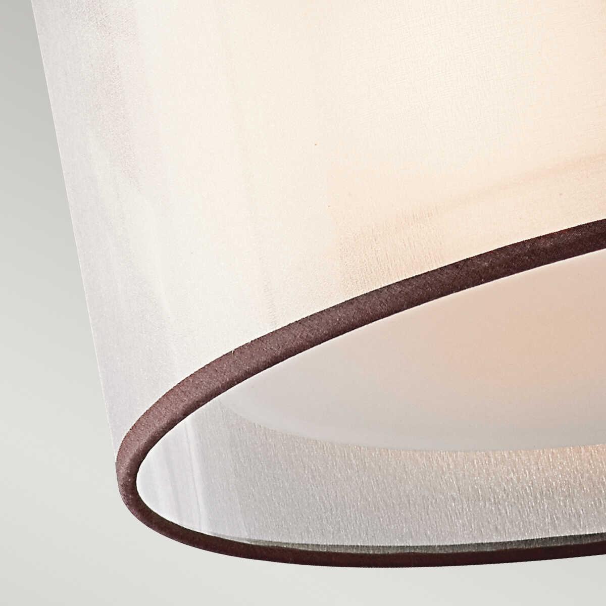 Kichler Lacey Mission Bronze Small Ceiling Semi-Flush Light Living room wide shot