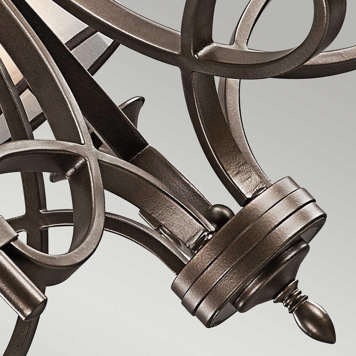 Kichler Lacey Mission Bronze Finish 5 Light Chandelier-Elstead Lighting-6-Tiffany Lighting Direct