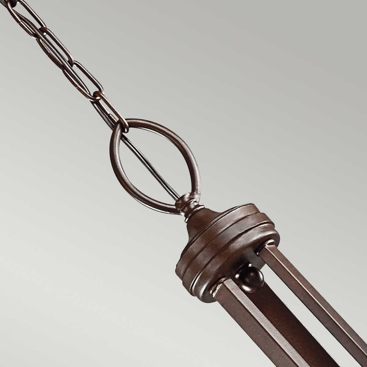 Kichler Lacey Mission Bronze Finish 9 Light Chandelier-Elstead Lighting-6-Tiffany Lighting Direct