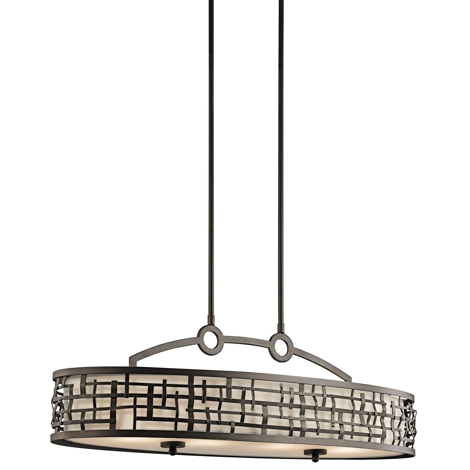 Kichler Loom 4 Light Chandelier Ceiling Light - Olde Bronze-Elstead Lighting-1-Tiffany Lighting Direct