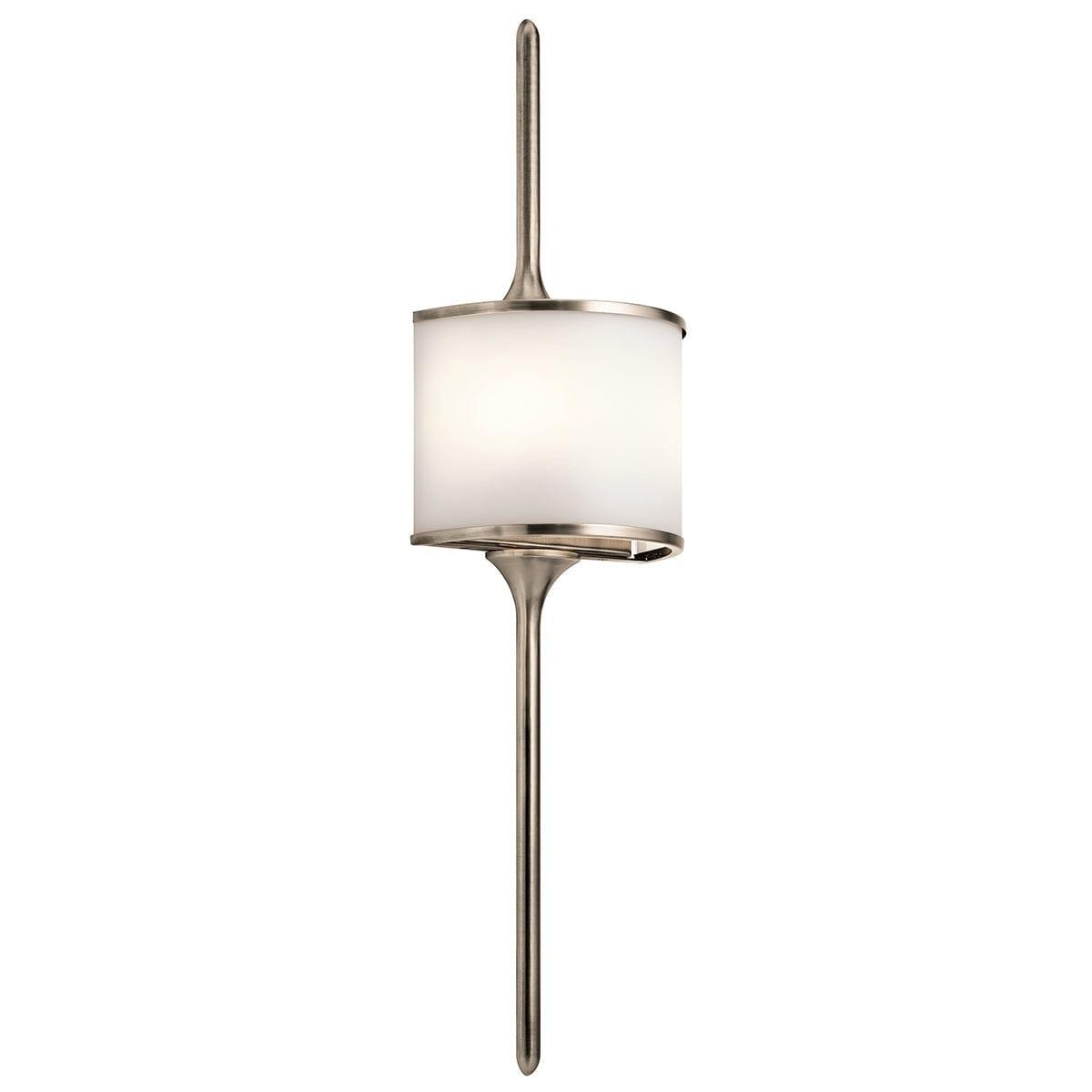 kichler mona 2 light classic pewter bathroom wall light