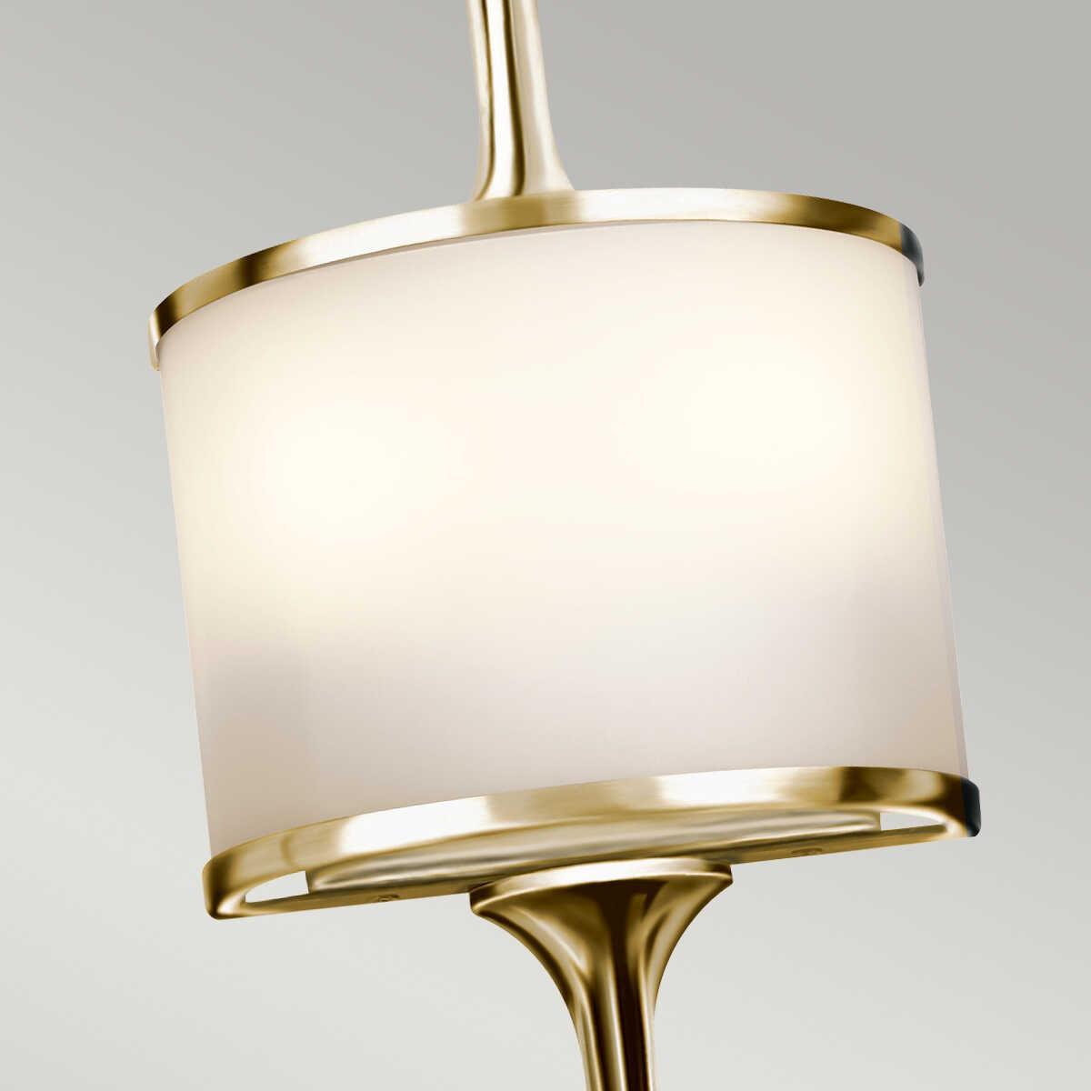 Kichler Mona 2 Light Small Polished Brass Bathroom Wall Light 2