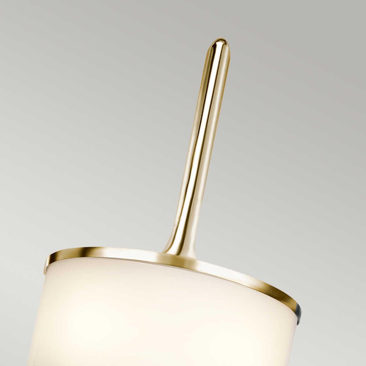 Kichler Mona 2 Light Small Polished Brass Bathroom Wall Light 4