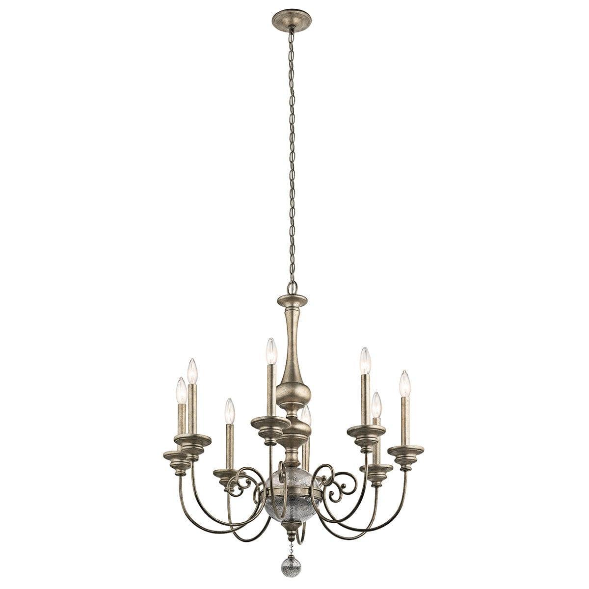 Kichler Rosalie 8 Light Gold Chandelier Ceiling Light-Elstead Lighting-1-Tiffany Lighting Direct