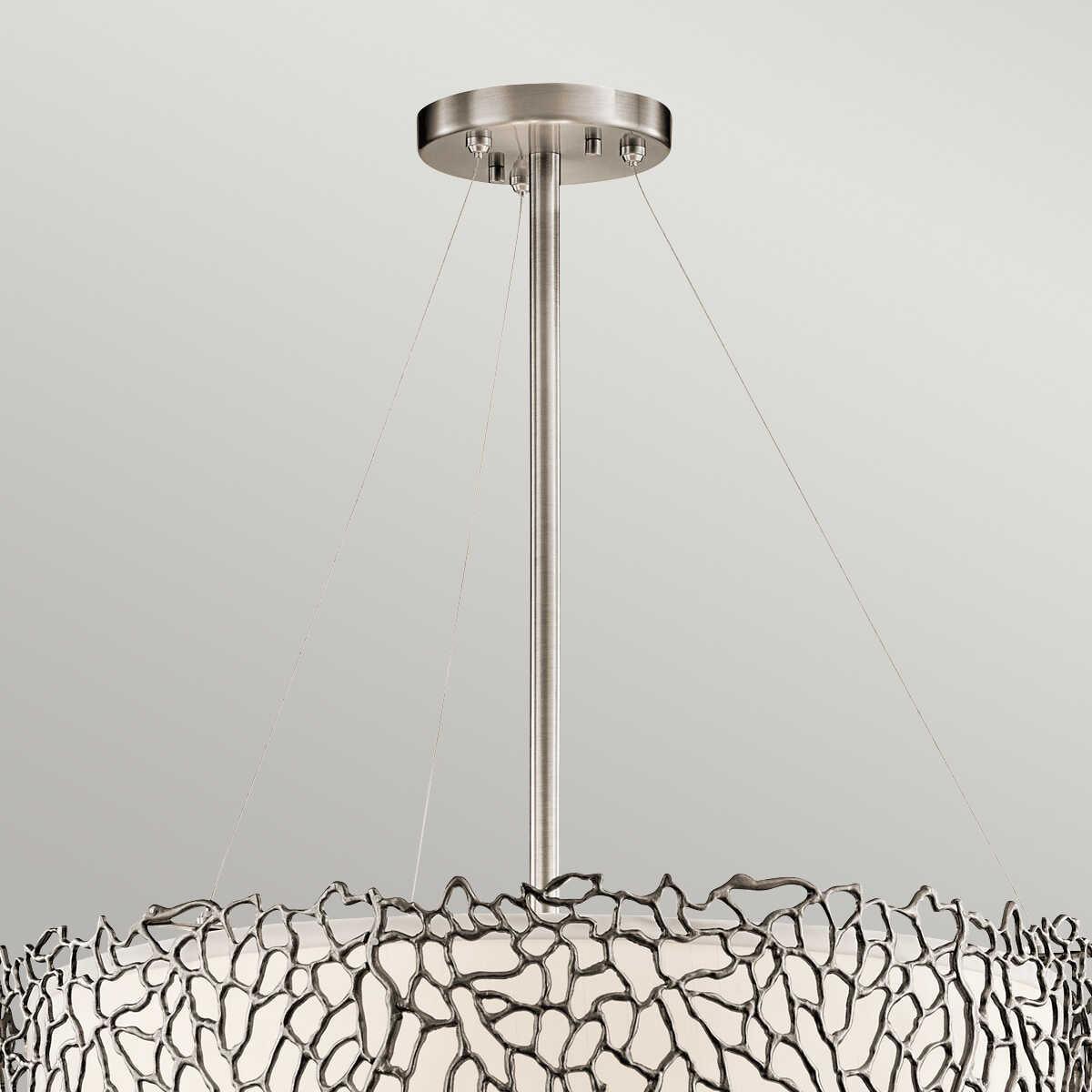 Kichler Silver Coral Pendant Ceiling Light-Ceiling Pendant Lights-Elstead Lighting-5-Tiffany Lighting Direct