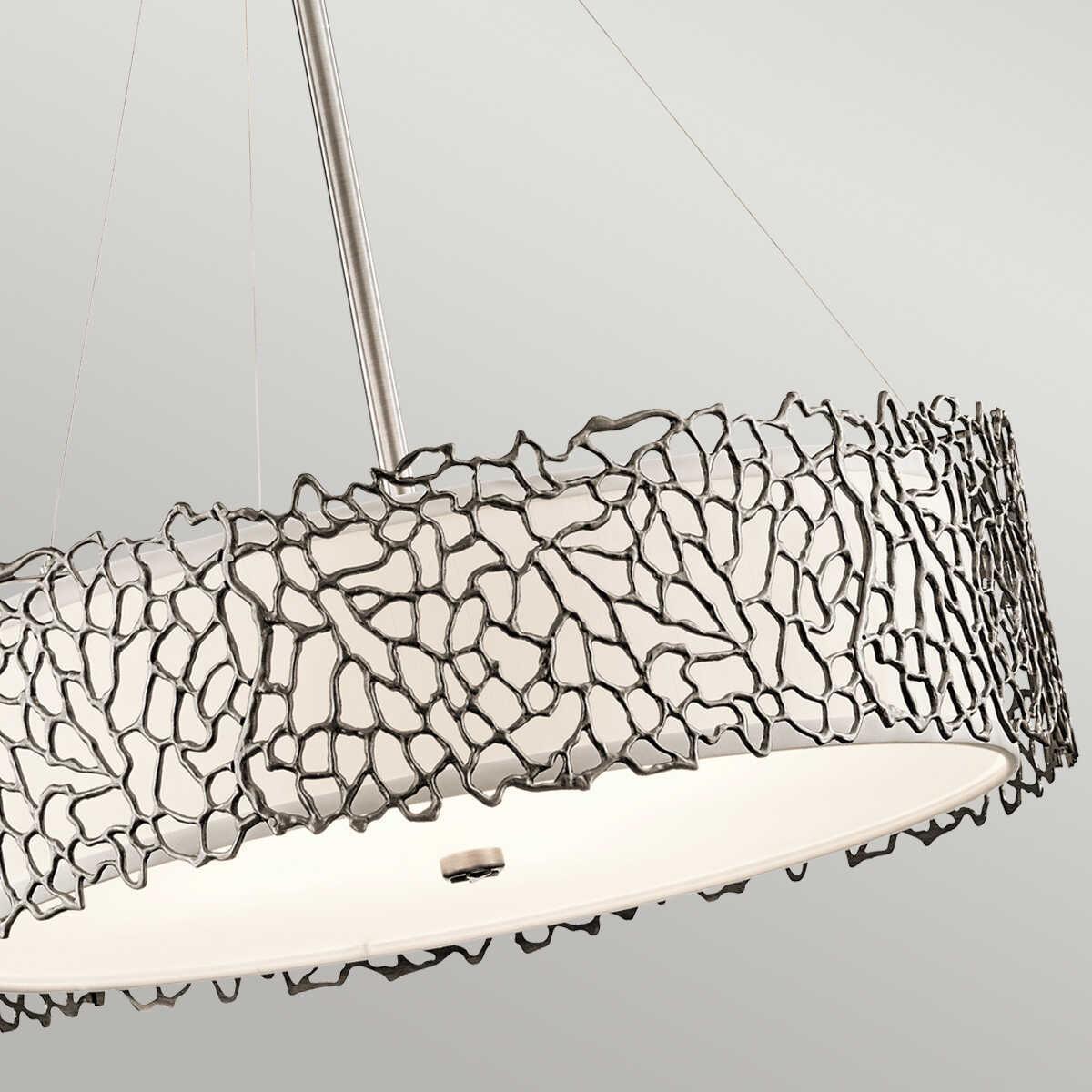 Kichler Silver Coral Pendant Ceiling Light-Ceiling Pendant Lights-Elstead Lighting-6-Tiffany Lighting Direct