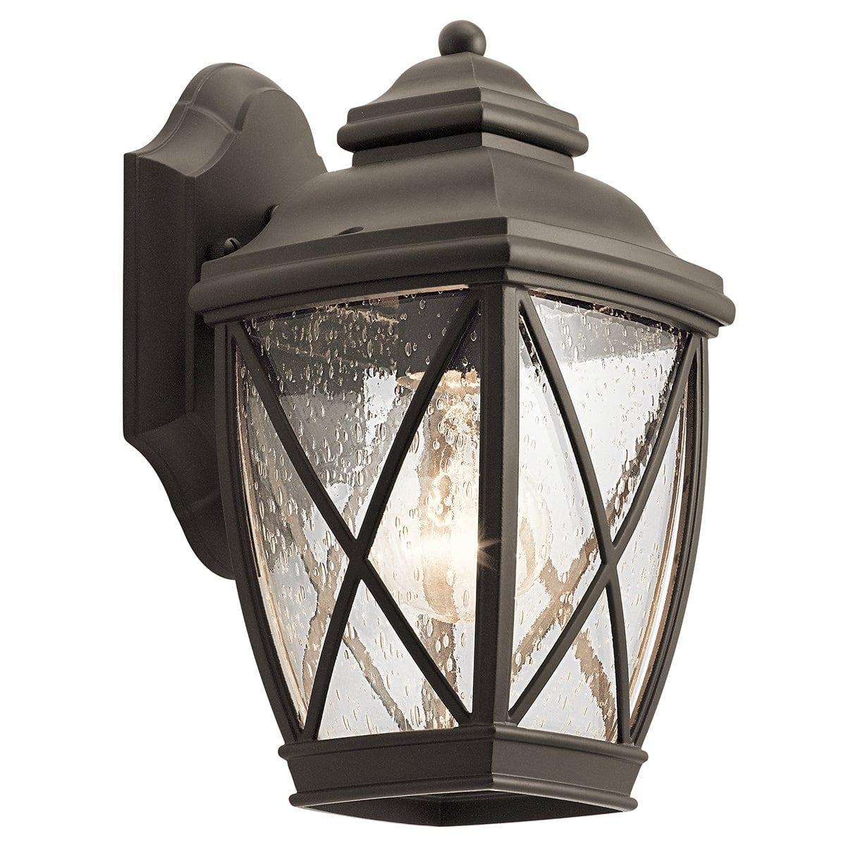 Kichler Tangier Small Bronze Outdoor Wall Lantern KL-TANGIER2-S 1