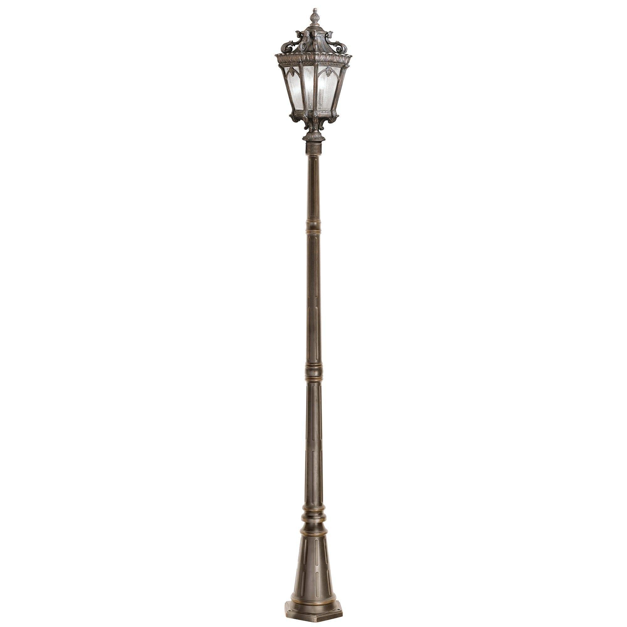 kichler tournai 3 light extra large londonderry lamp post