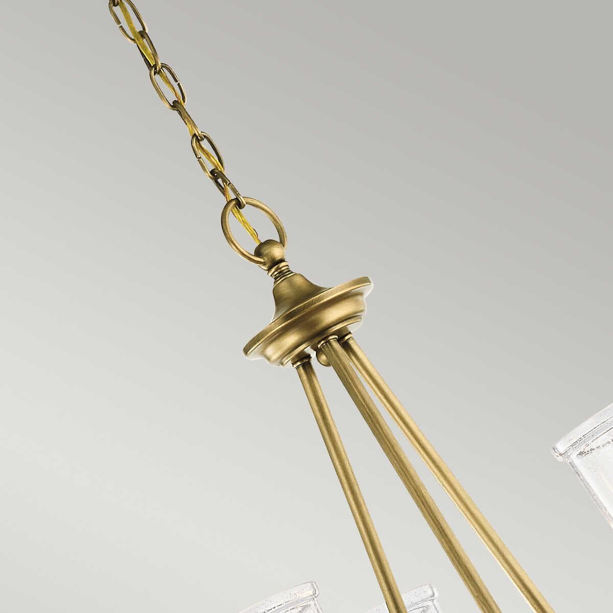 Kichler Waverly 3 Light Chandelier - Natural Brass-Elstead Lighting-5-Tiffany Lighting Direct