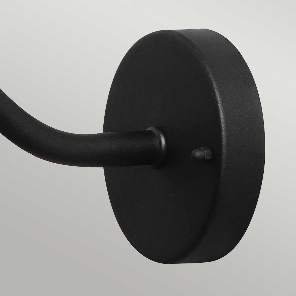 elstead klampenborg black outdoor wall light Detailed Close Up