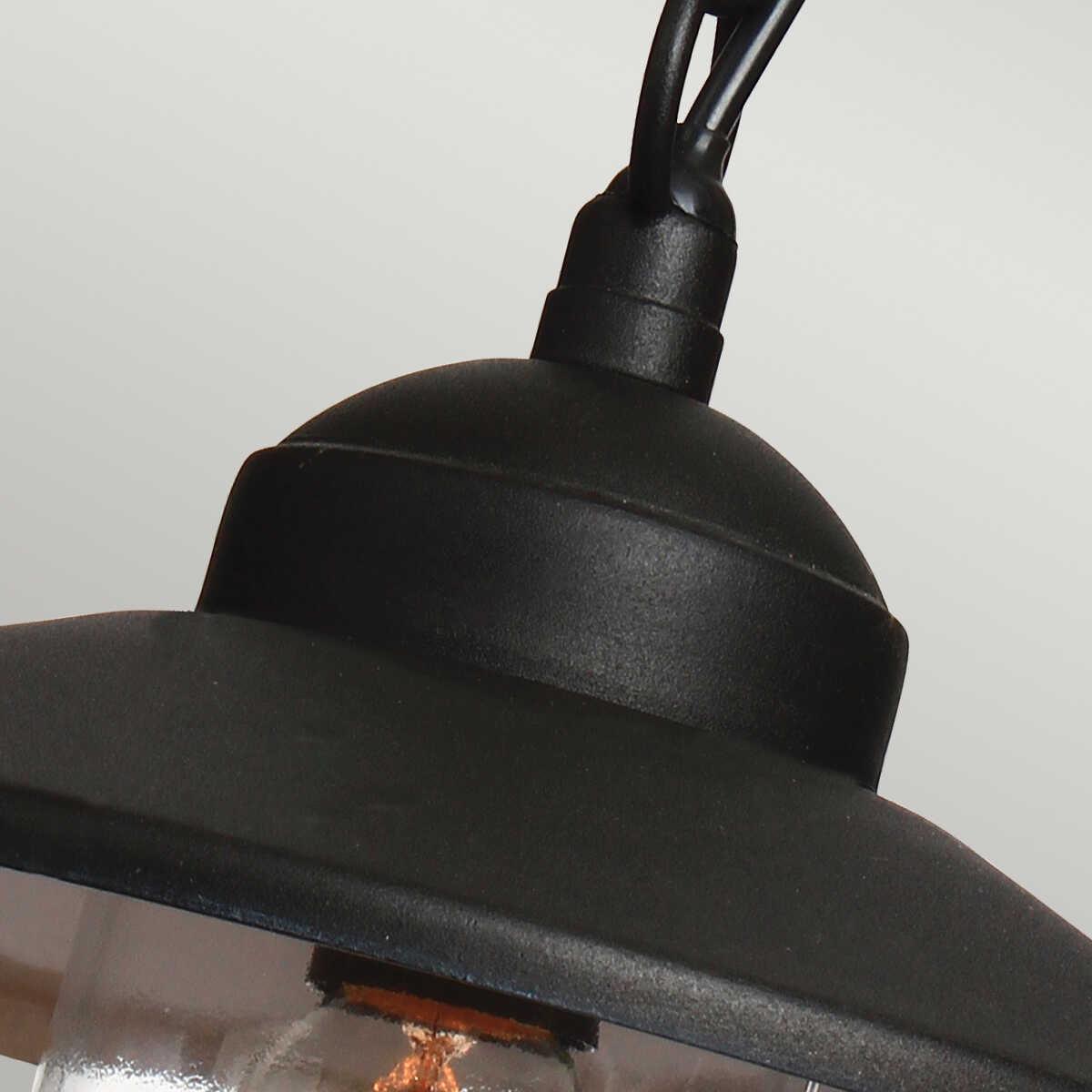 elstead klampenborg black outdoor pendant Close Up LED Bulb
