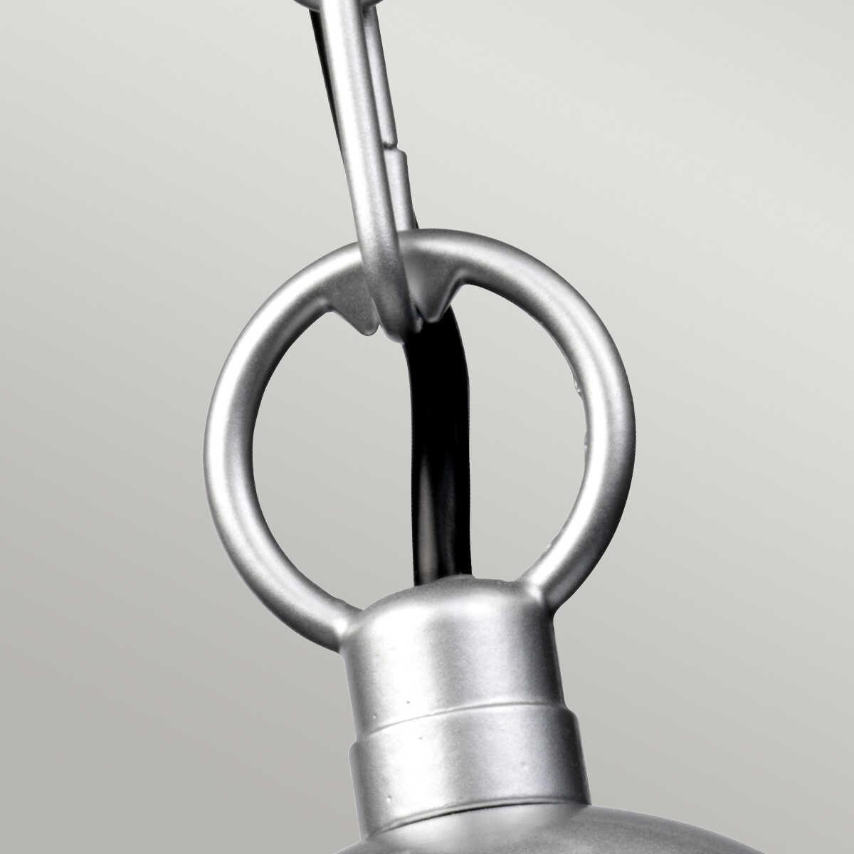 elstead klampenborg silver outdoor pendant lantern Living Room Close Up