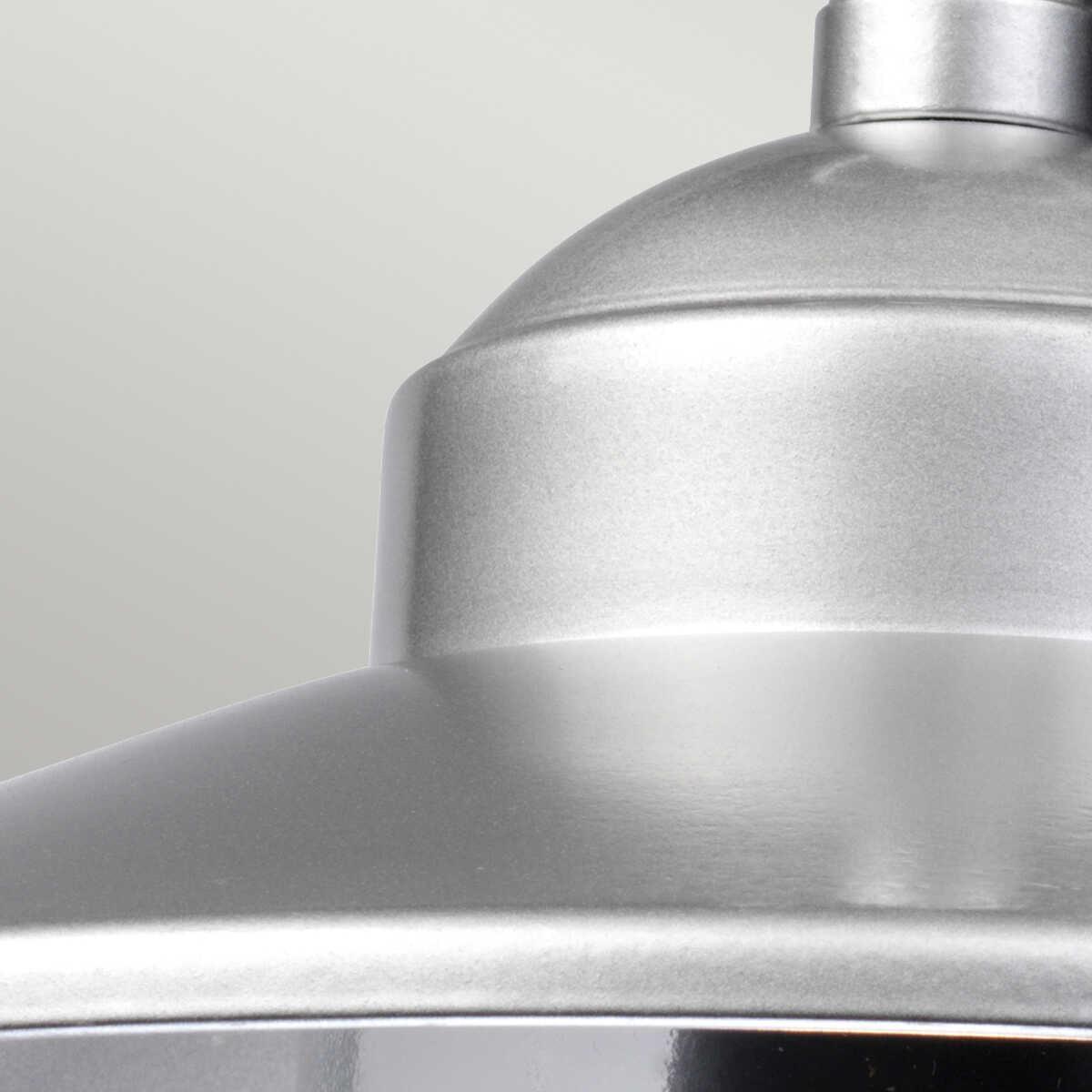 elstead klampenborg silver outdoor pendant lantern Detailed Close Up