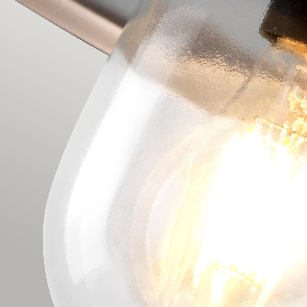 elstead klampenborg silver outdoor wall lantern Detailed Close Up