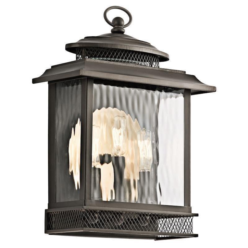 Elstead Pettiford Olde Bronze Finish Large Outdoor Wall Lantern 1