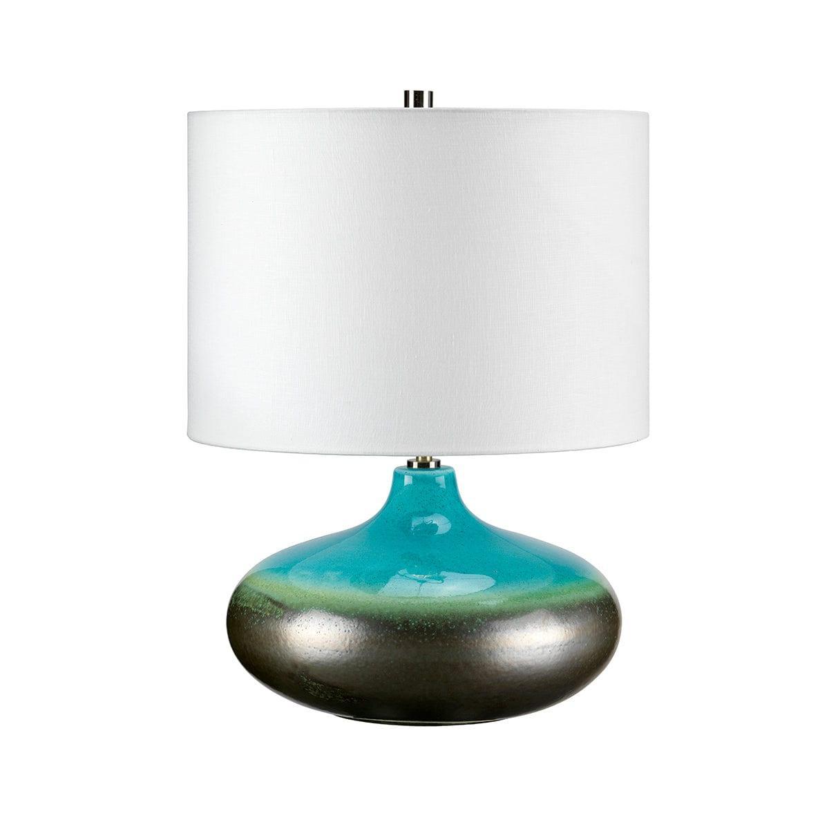 laguna small blue ceramic table lamp