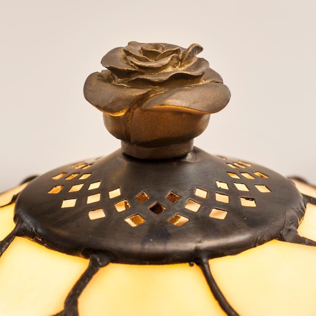 Large Tiffany Lamps - Tiffany Lamp Rose Finial