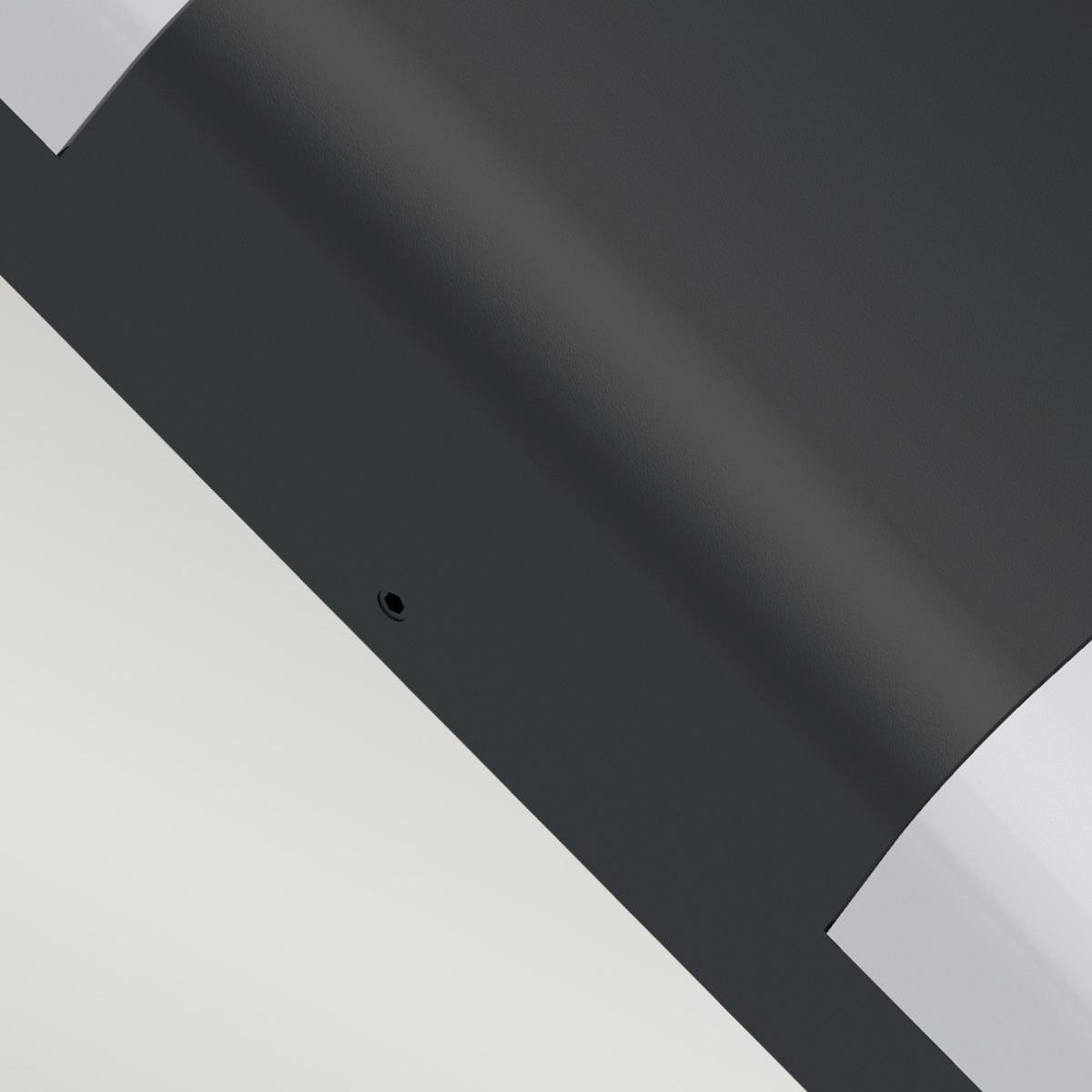 elstead lars black led outdoor wall light Detailed Close Up