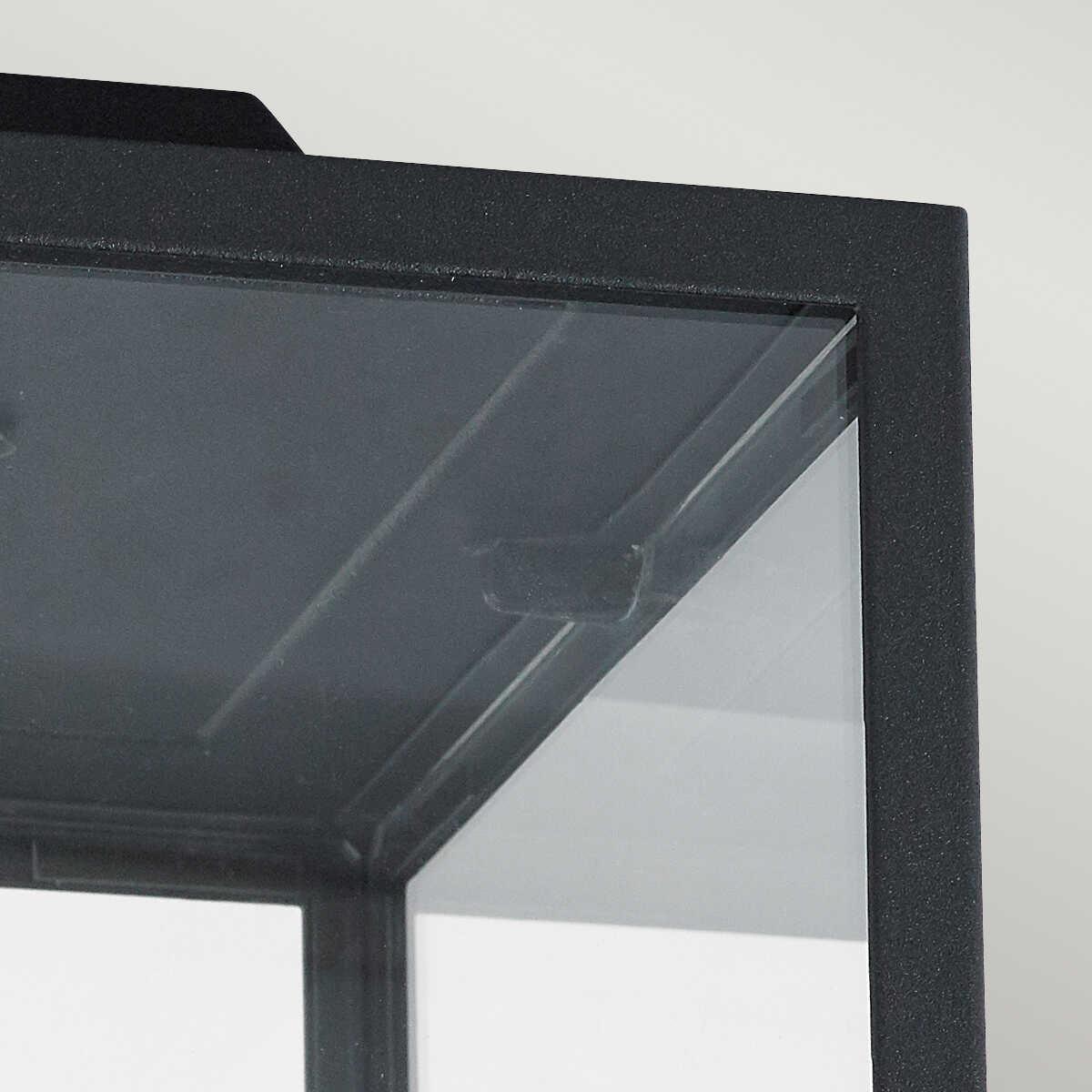 norlys lofoten black cube flush outdoor ceiling light Close Up