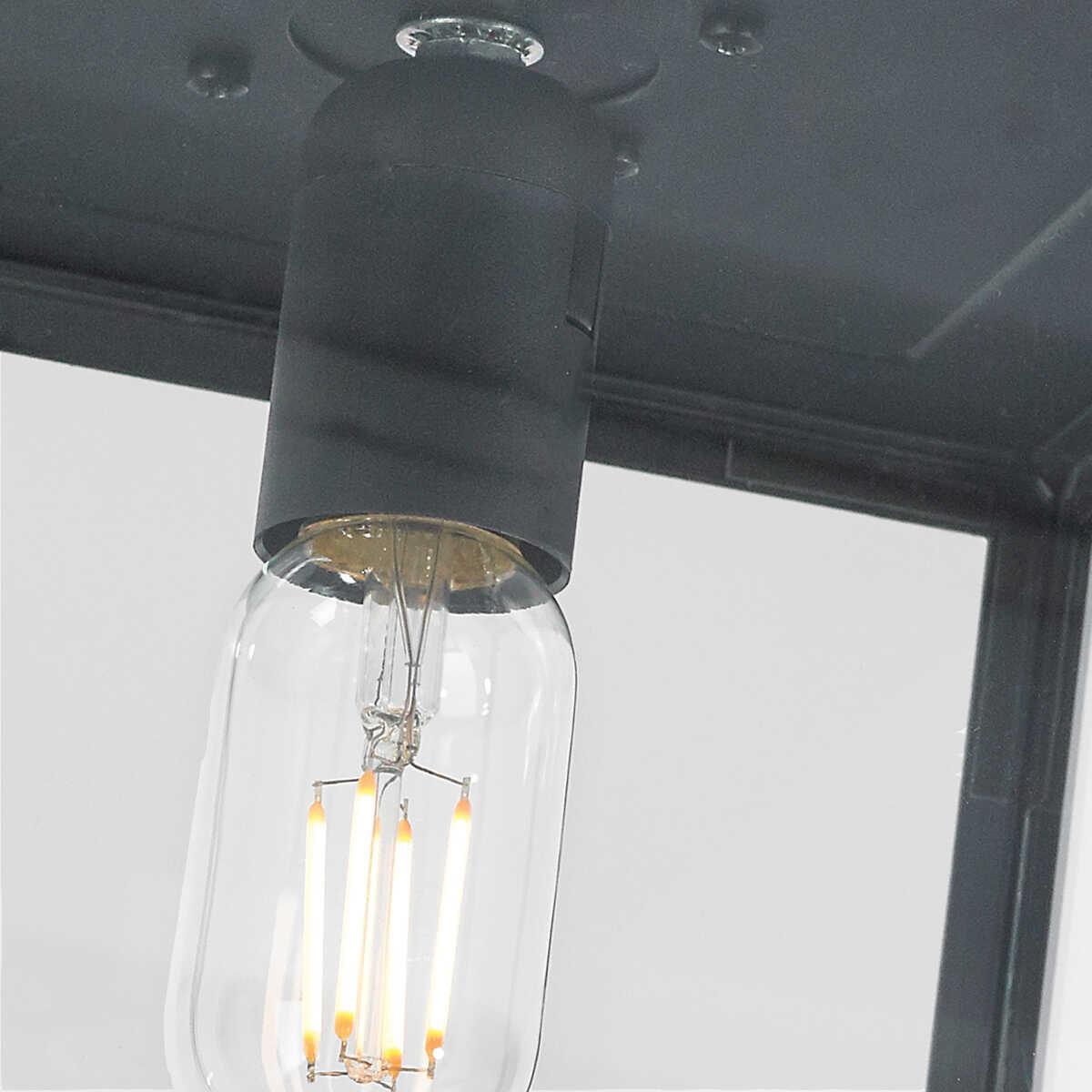 norlys lofoten black cube flush outdoor ceiling light Other Close Up