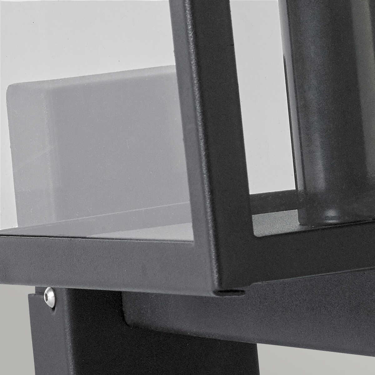 norlys lofoten black outdoor wall light with arm Close Up LED Bulb