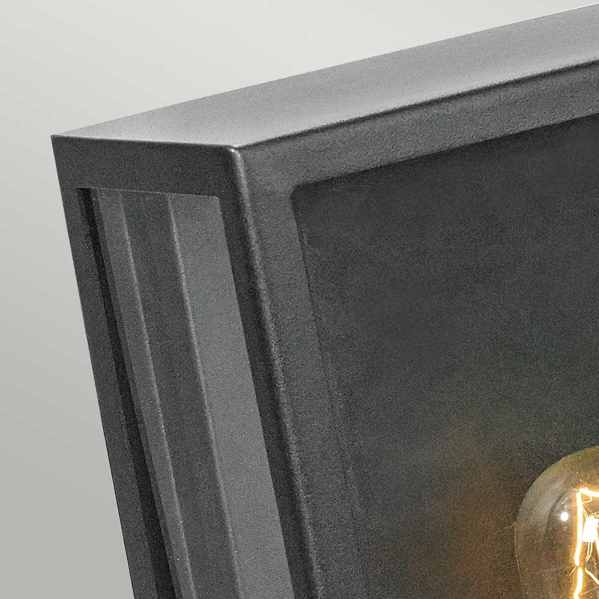 norlys lofoten black half outdoor wall light Close Up