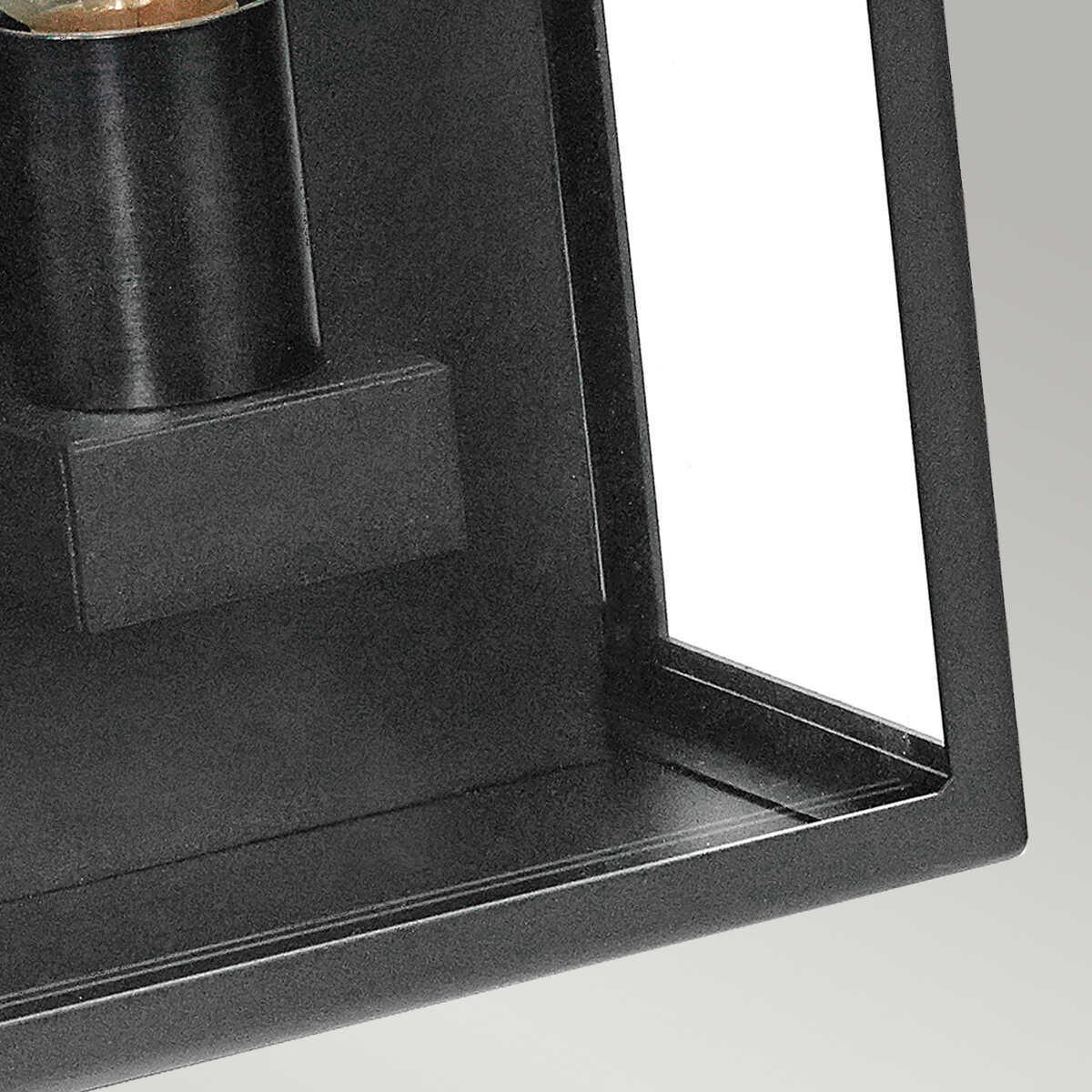 norlys lofoten black half outdoor wall light Detailed Close Up