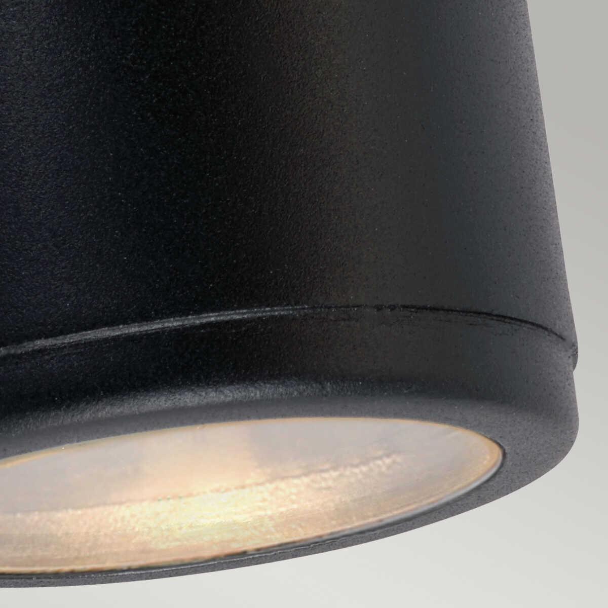 norlys mandal 1 light black down outside wall light Living Room Close Up