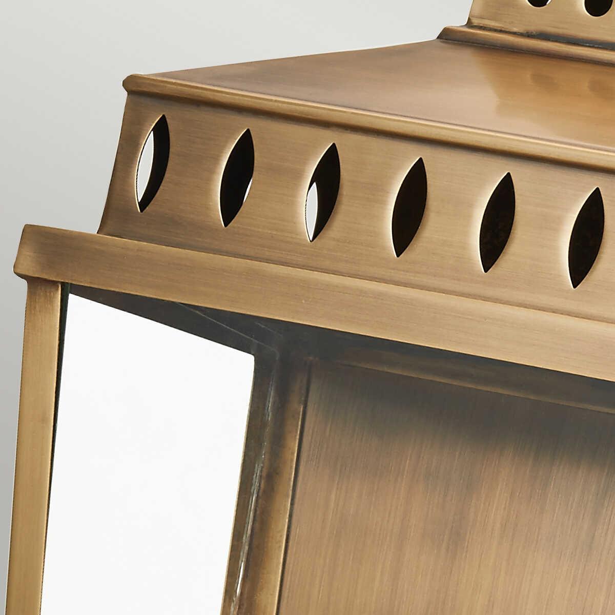 IP Rating Image - Brass wall Light Bathroom or exterior lighting