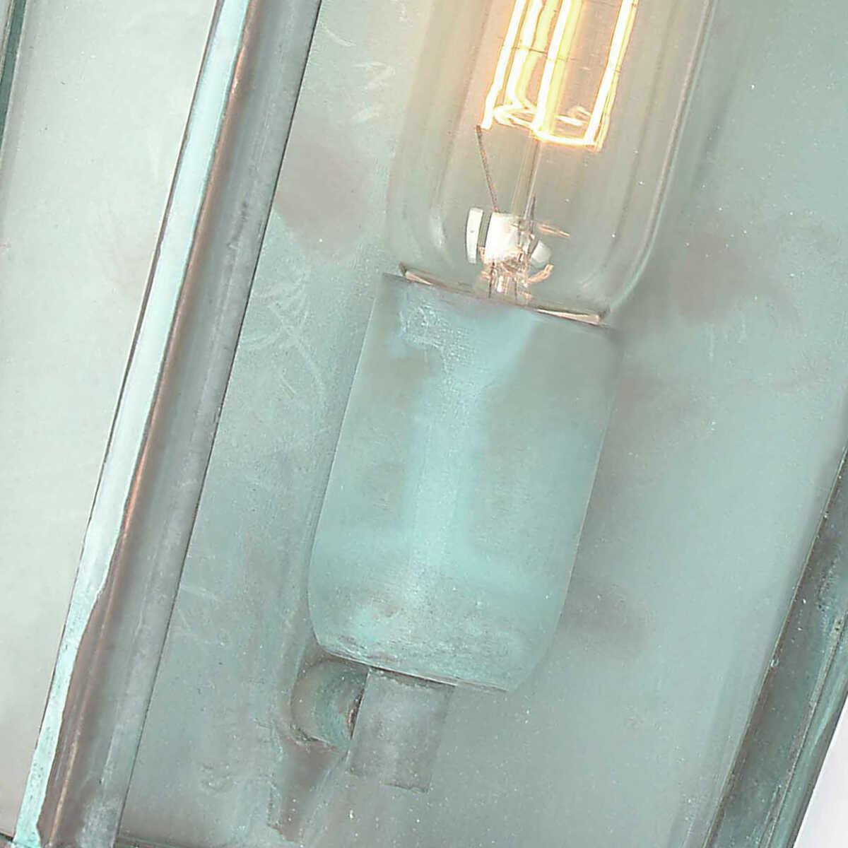 Elstead Mansion House Verdigris Finish Outdoor Flush Wall Lantern 4