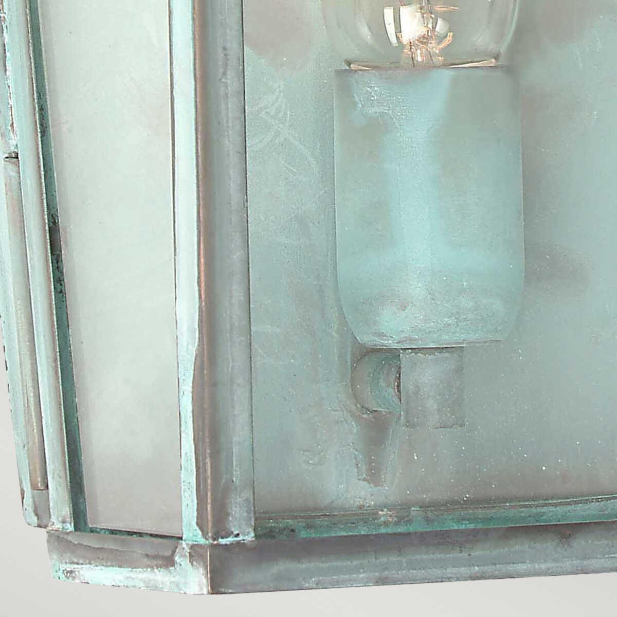 Elstead Mansion House Verdigris Finish Outdoor Flush Wall Lantern 5