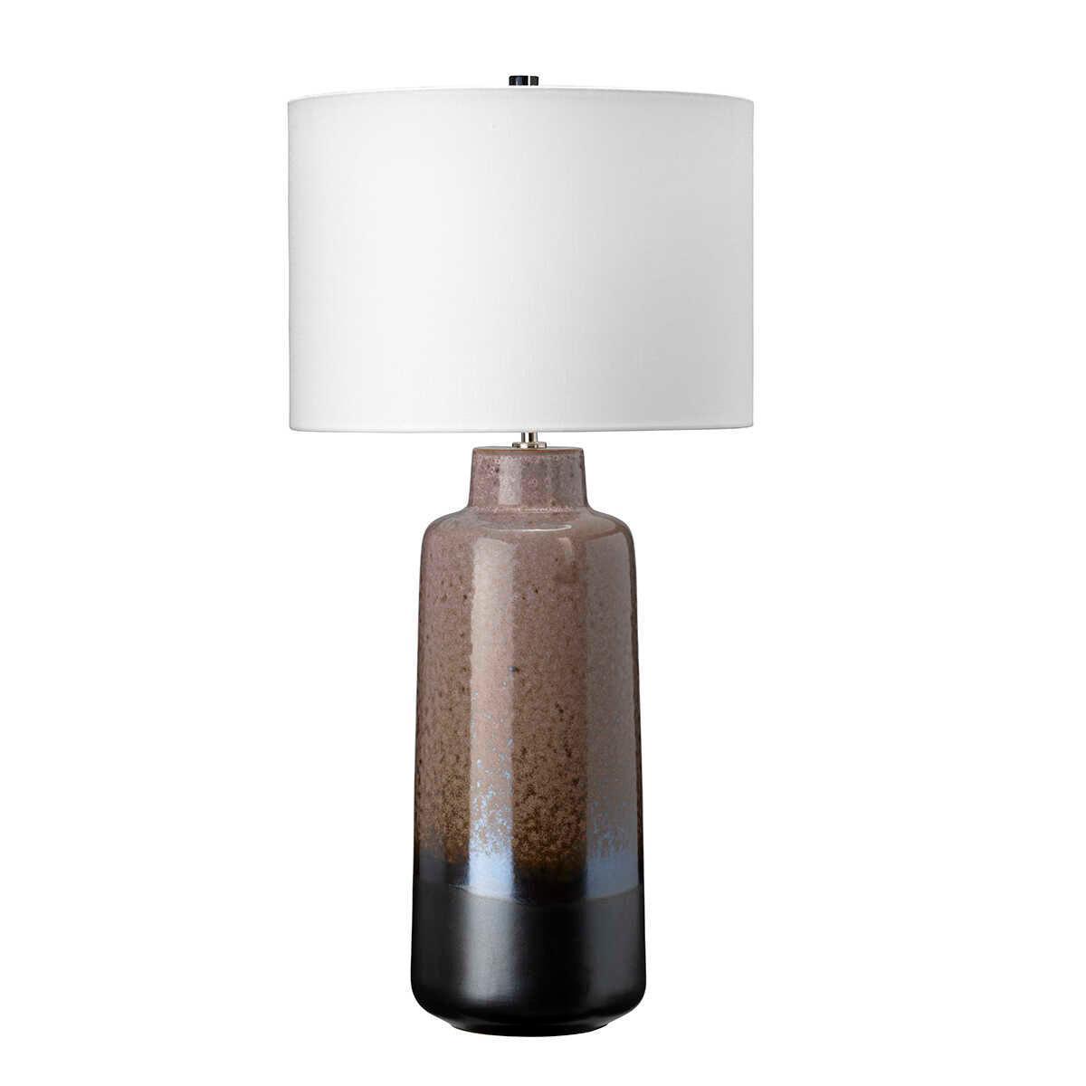 Maryland 1 Light Brown & Graphite Ceramic Table Lamp Elstead Lighting 3