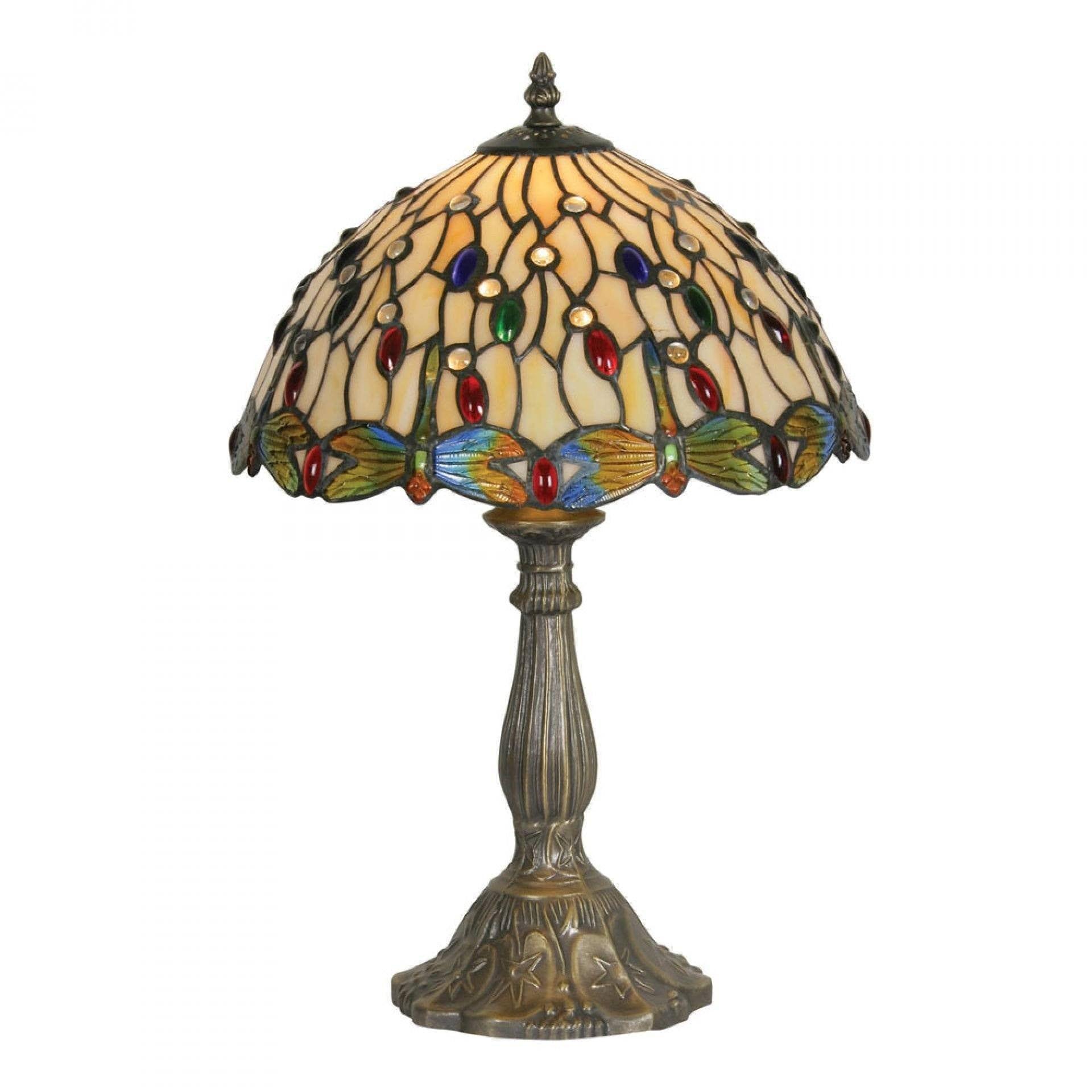 Medium Tiffany Lamps - Oaks Tiffany Dragonfly II Lamp OT 1227/12TL