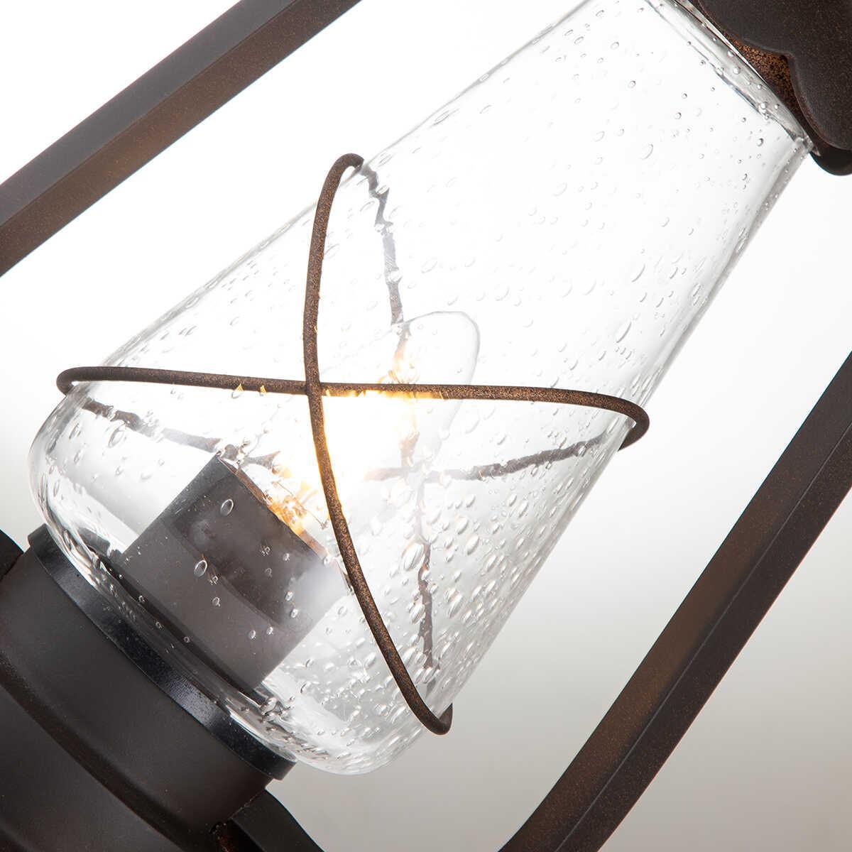 elstead miners old bronze finish outdoor pedestal lantern Living Room Close Up