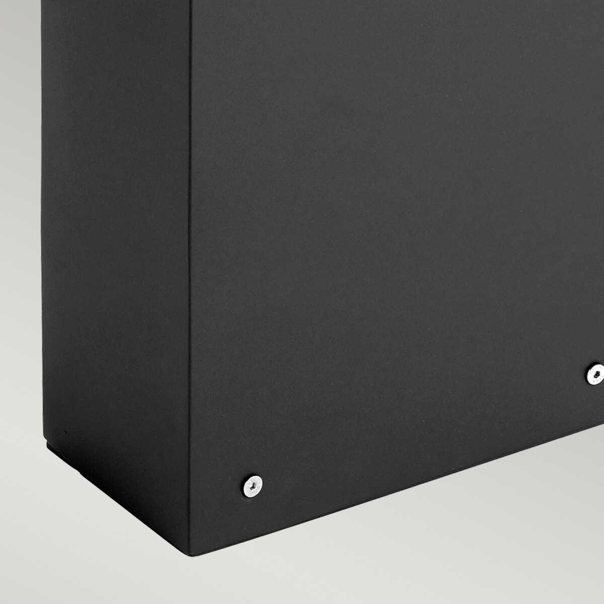 norlys namsos led tall graphite outdoor bollard light Detailed Close Up