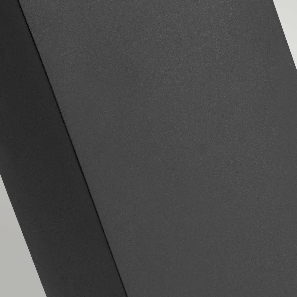 norlys namsos led tall graphite outdoor bollard light Living Room Close Up