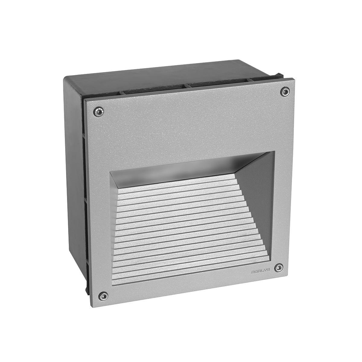 norlys namsos led recessed outdoor wall light aluminium
