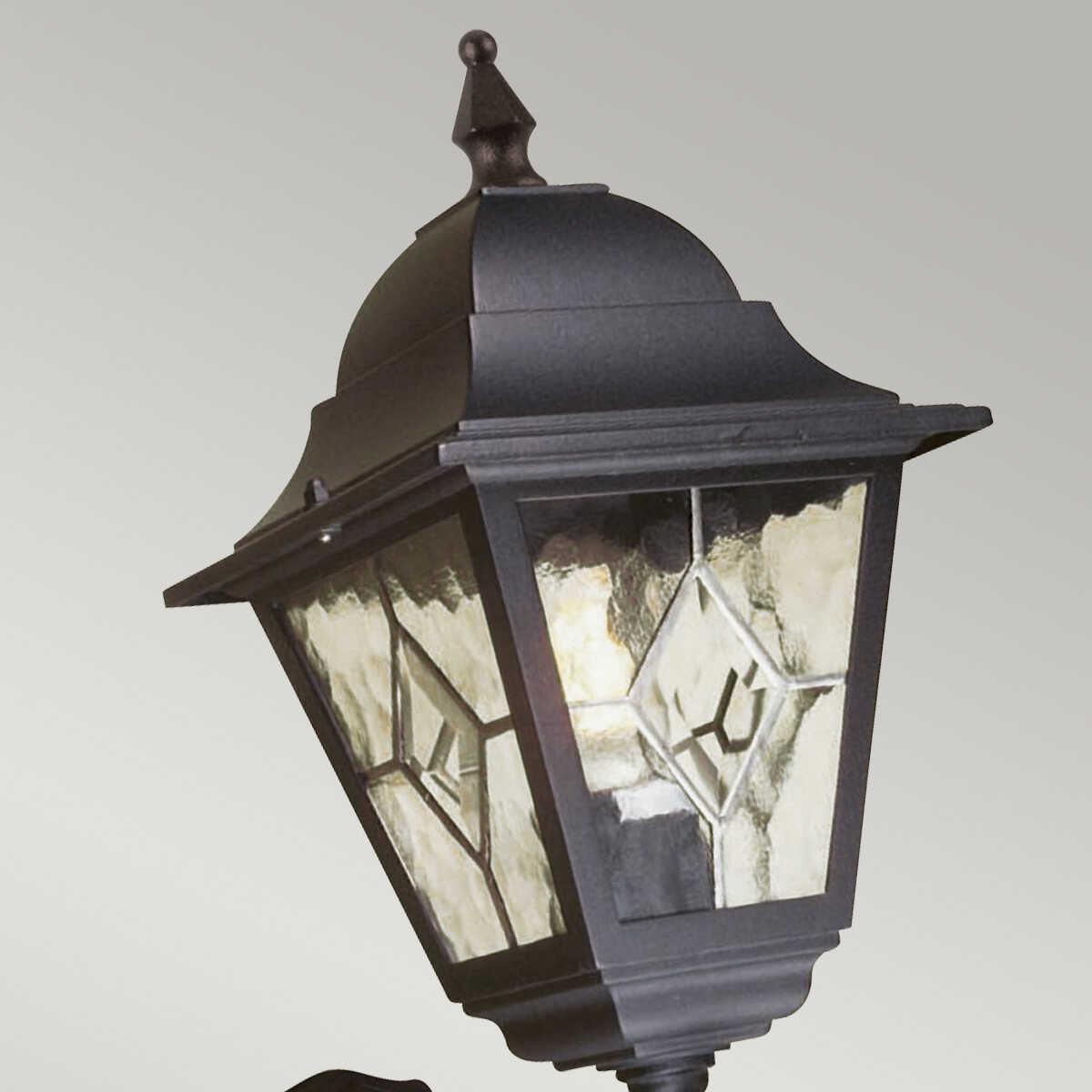 elstead norfolk black finish outdoor pir wall lantern Living Room Close Up