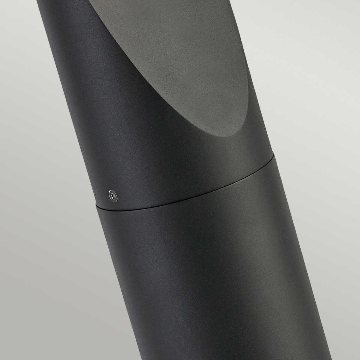 norlys oppland led graphite outdoor bollard light Detailed Close Up