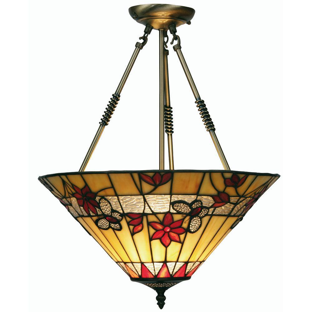 oaks butterfly tiffany pendant ceiling light